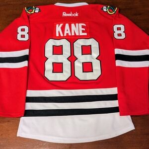 NHL Chicago Blackhawks Kane 88 Red Jersey Mens M ECHL AHL IHL SPHL Hockey